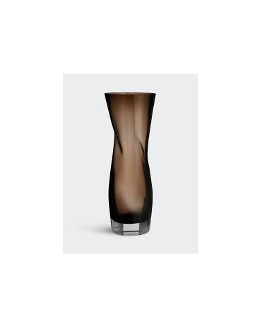 Orrefors-Vaso "Squeeze Vase Smokey Brown" H.34cm.