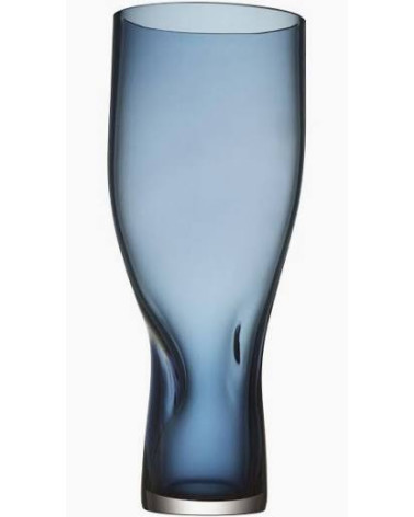 Orrefors-Vase "Squeeze Vase Blue" H.23cm.