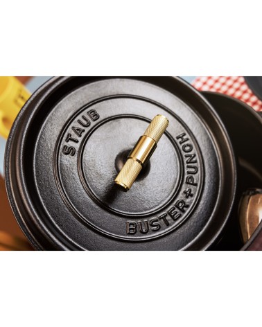 STAUB - Cocotte Buster+Punch Rotonda Nera 28cm.