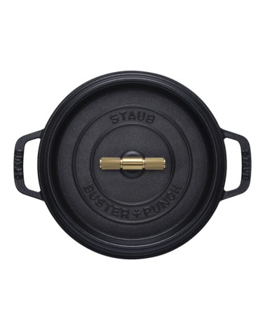 STAUB - Cocotte Buster+Punch Nera 24cm.