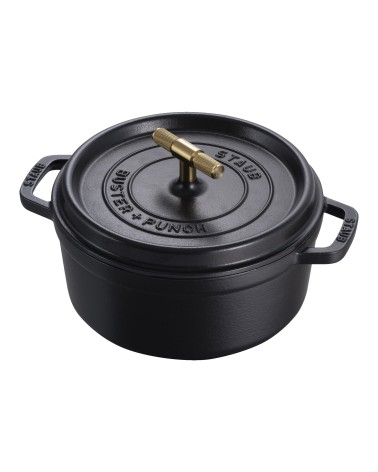 STAUB - Cocotte Buster+Punch Nera 24cm.