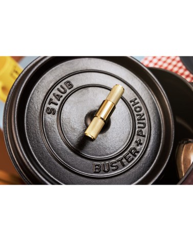 STAUB - Cocotte Buster+Punch Nera 24cm.