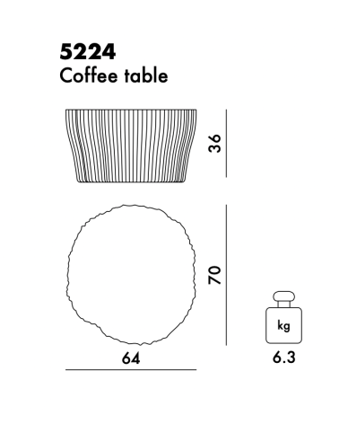 Kartell - Corteza Coffee Tavolino