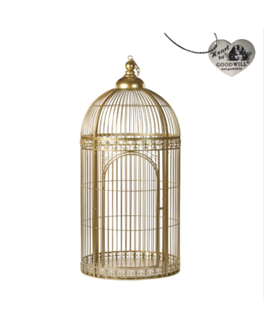 Goodwill - Gabbia "Metal Display Bird Cage" Oro
