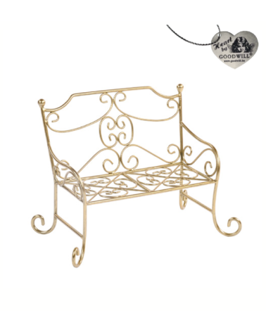 Goodwill - Panchina "Metal Doll Bench" Oro