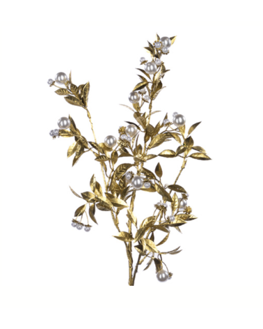 Goodwill - Stelo Oro Con Foglie e Perle