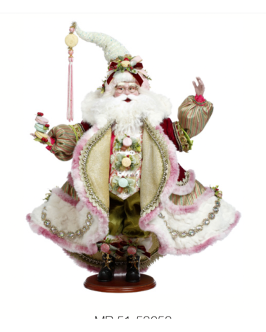 Mark Roberts - Babbo Natale Macaron Rosa