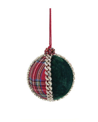 Goodwill - Pallina Tartan Gioiello In velluto