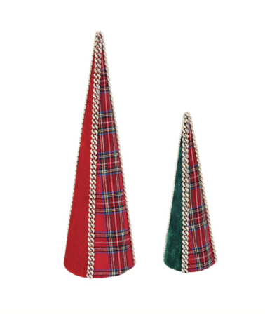 Goodwill - Set 2 Coni Gioiello Tartan In Velluto