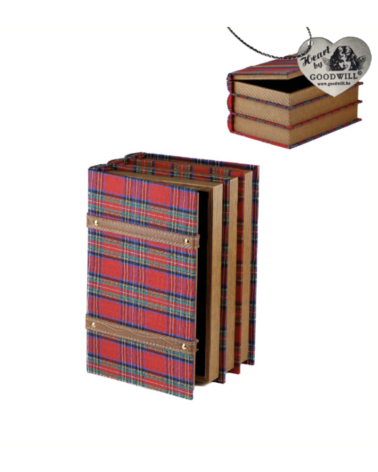 Goodwill - Libro Decorativo Tartan 30cm