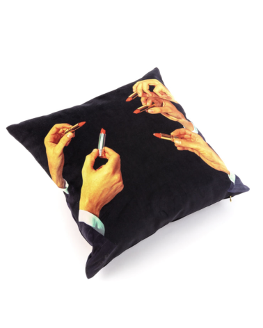 Seletti - Cuscino ToiletPaper Lipsticks Black