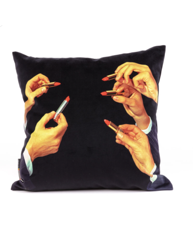 Seletti - Cuscino ToiletPaper Lipsticks Black