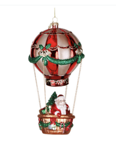 Goodwill Santa Claus su Mongolfiera Cm.24